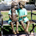 Hot Cast Menthod contemporary outdoor children sculpture bronze kids statue